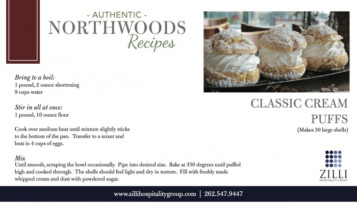 Classic cream puffs recipe