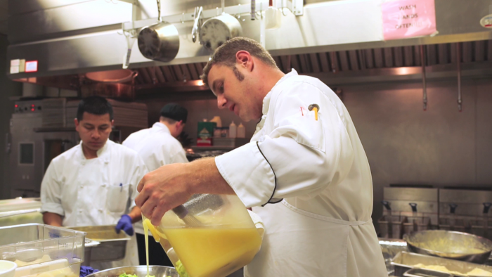 ZHg's chefs preparing Indian food for a wedding