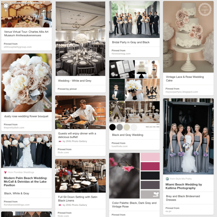 classic, elegant and simple buffet-style wedding