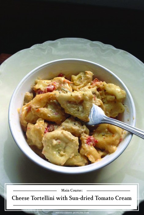 ZHG's Cheese Tortellini with Sun-dried Tomato Cream