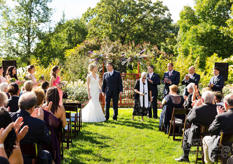 Outdoor wedding ceremony