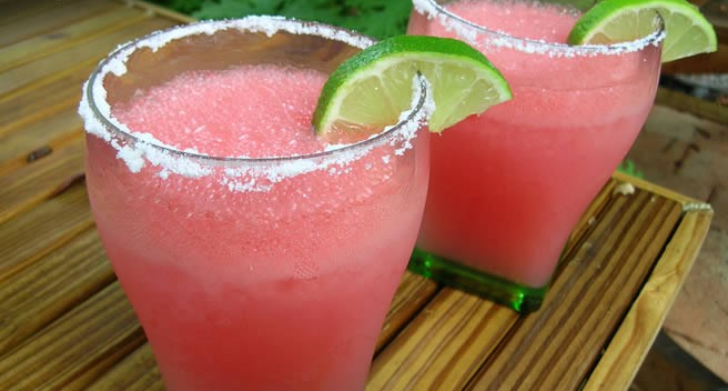 Watermelon margaritas