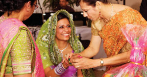 An wedding in traditional Indian fashion catered by ZHG.