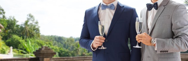 same-sex wedding attire