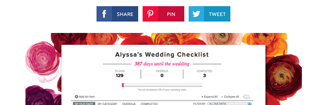 Brides Wedding Checklist