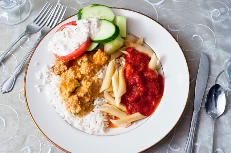 Indian Wedding Food Caterer Plated Meal