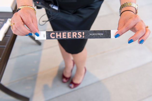 Nordstrom's Grand Opening in Milwaukee Wristbands Cheers