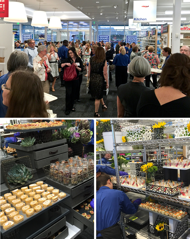 Preview Night at The Container Store with Creative Food Displays