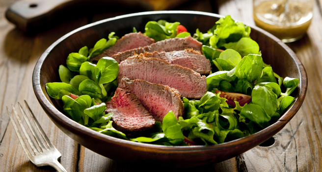 grilled steak salad