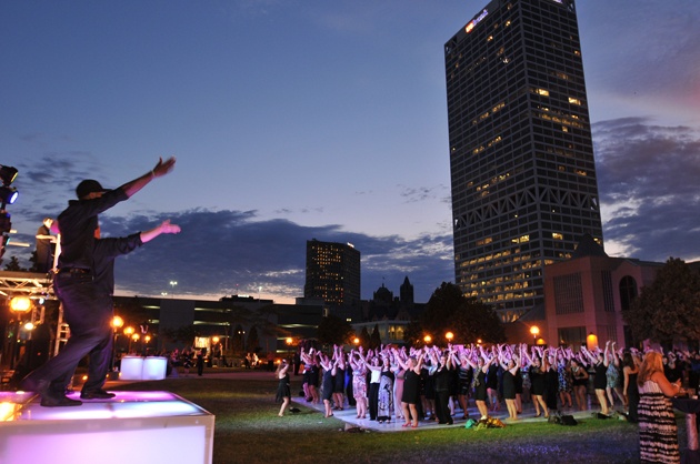 Outdoor Dancing at Milwaukee Event