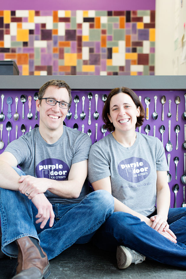 Founders of Purple Door Ice Cream