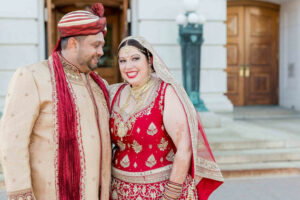 Happy Bride and Groom Couple Wedding