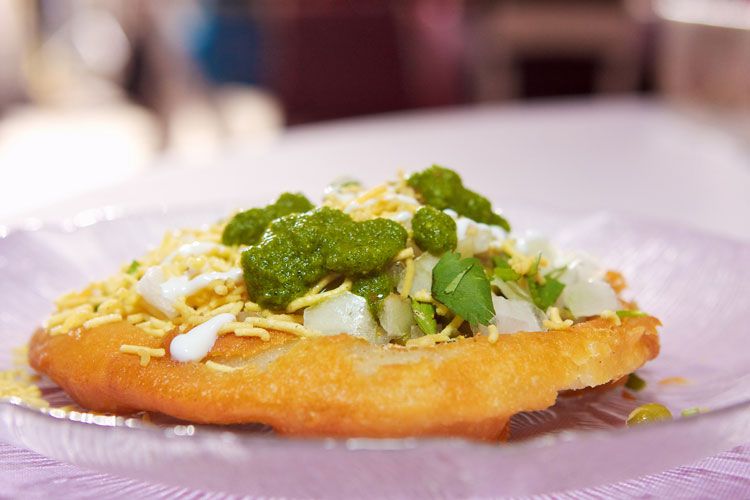 Small bites aloo papri chaat