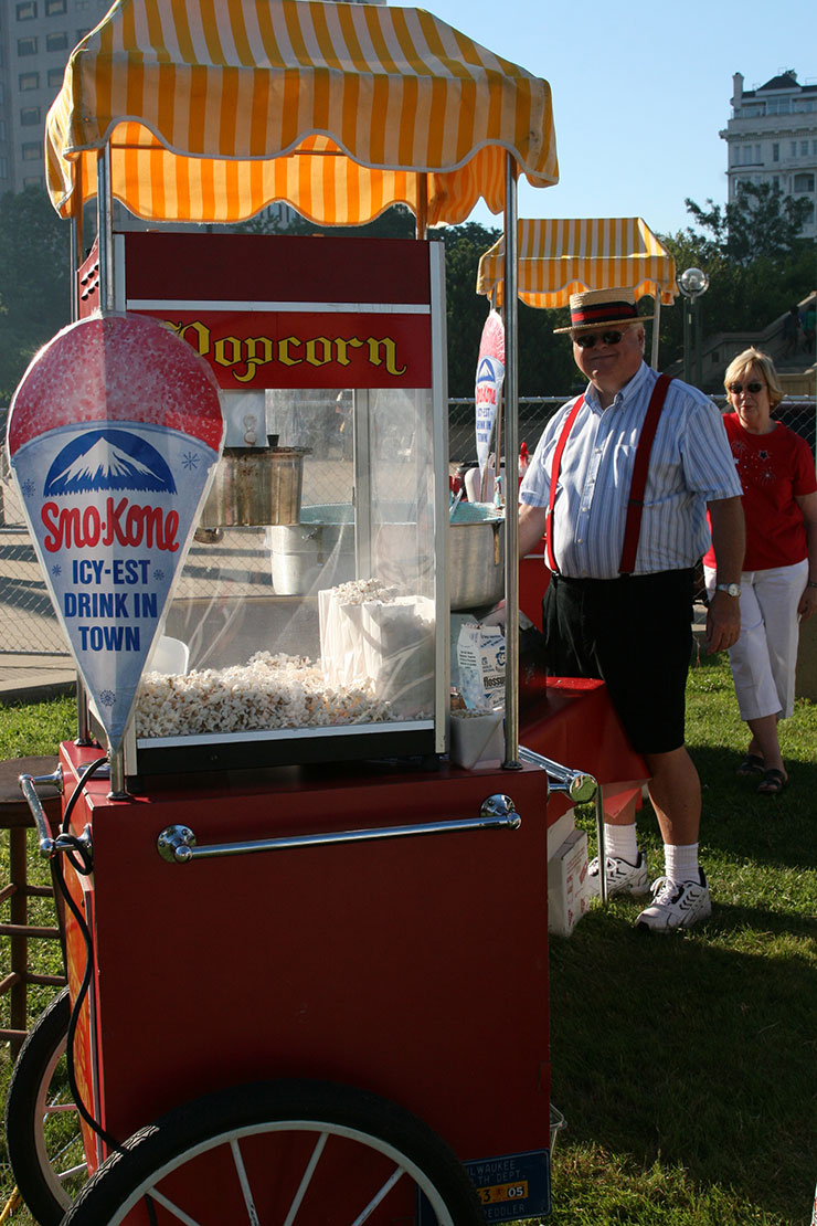 Picnic Fun Food Popcorn and SnoCones
