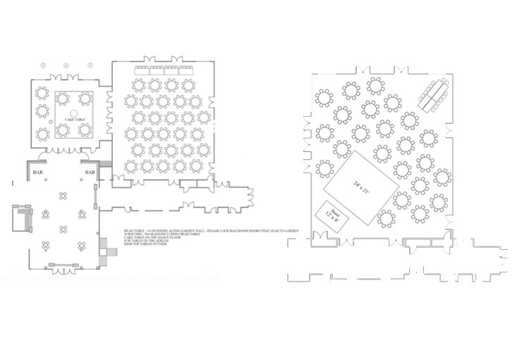 Boerner Botanical Garden Wedding Floor Plans