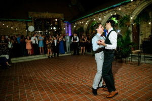 Groom and groom first dance at The Best Place.