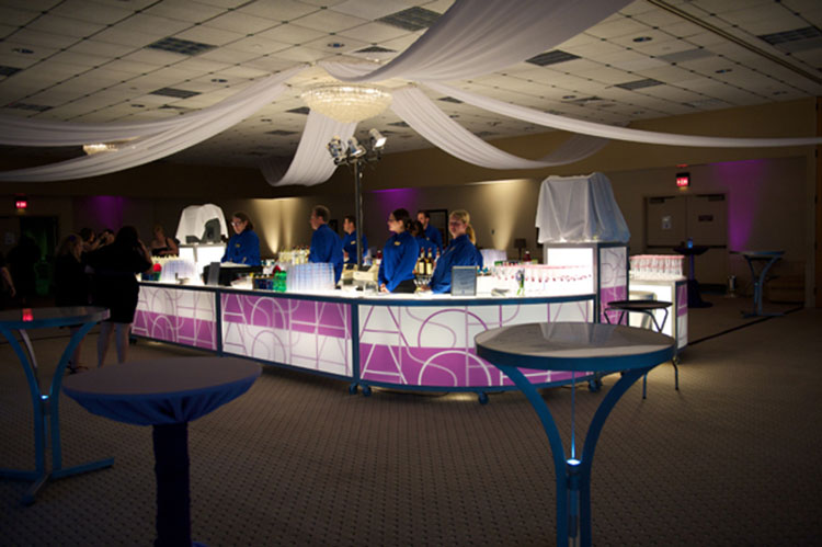 Refreshing Beverage Station at Corporate Event