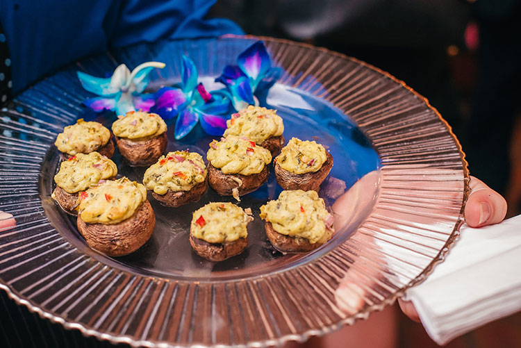 Boursin mushrooms appetizer