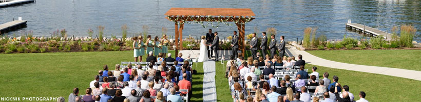 outdoor wedding ceremony