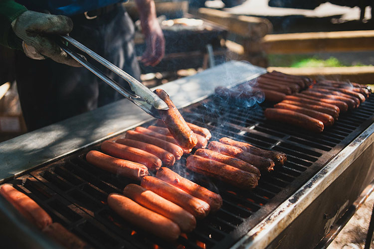 Festival Food Hot Dogs on the Grill