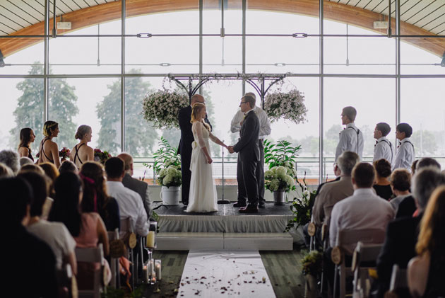 Wedding Ceremony at Milwaukee Community Sailing Center