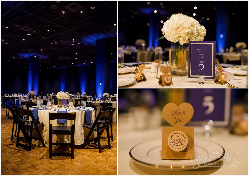 Placesetting at Milwaukee Public Museum Wedding