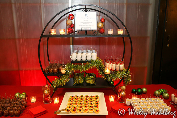 Beautiful Holiday Food Buffet at Event at The Domes