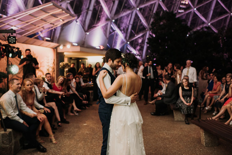 Bride and Groom at Wedding First Dance