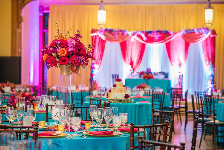 Bright and Bold Colors Wedding