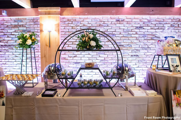 Wedding Food Station with Unique Set Up