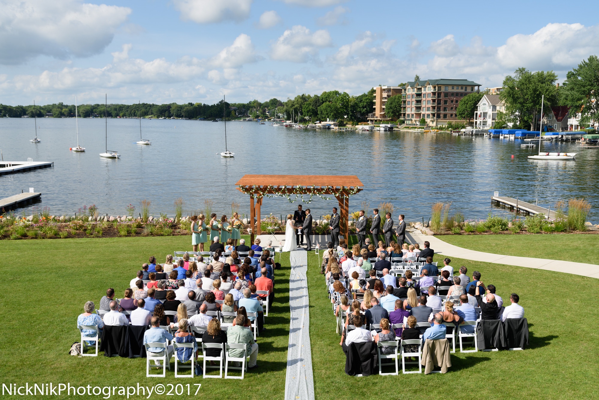Oconomowoc Community Center wedding ceremony.