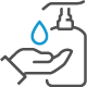 Hand sanitizer icon