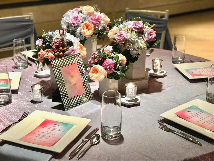 Creative Table Numbers at Wedding Tables
