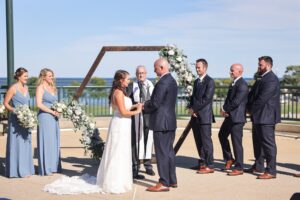 Bride and Groom at Coast