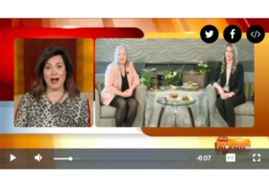 A screenshot of The Morning Blend where two Zilli employees are being interviewed