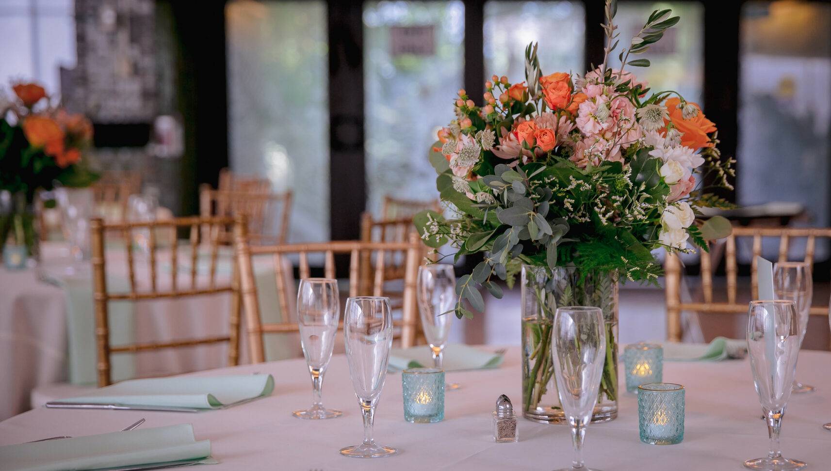 wedding floral centerpiece