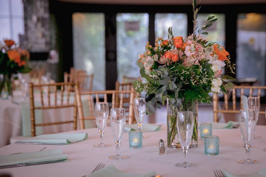 wedding floral centerpiece