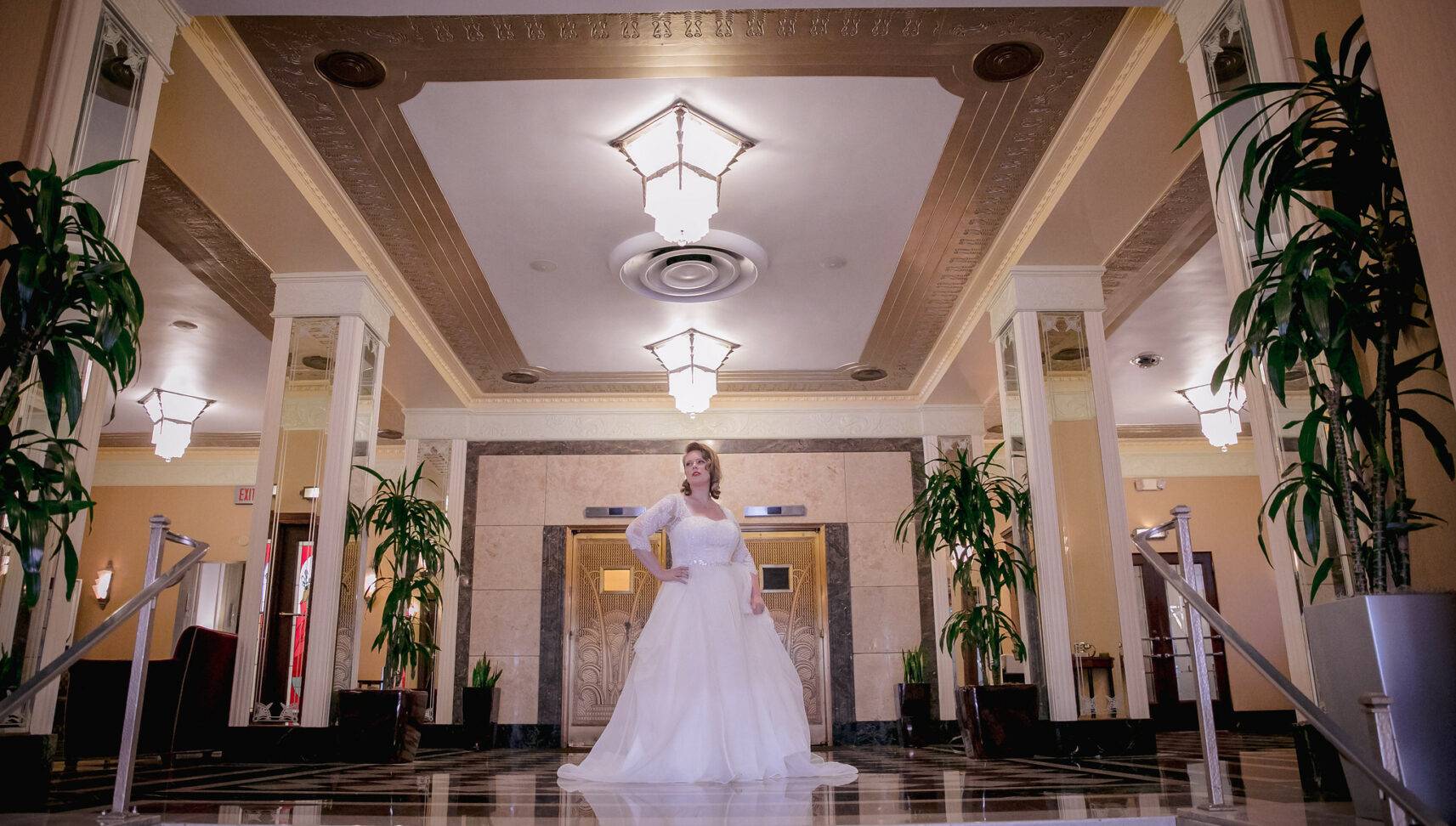 bride on her wedding day