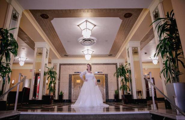 bride on her wedding day