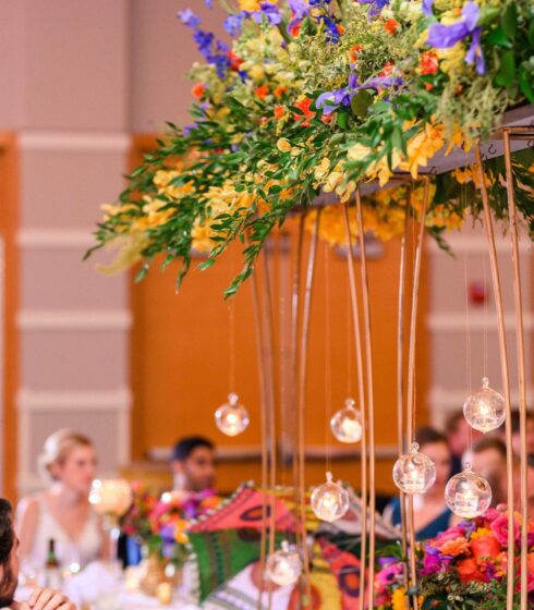 large floral arrangement at Boerner Botanical Gardens