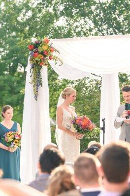 wedding couple getting married on wedding day