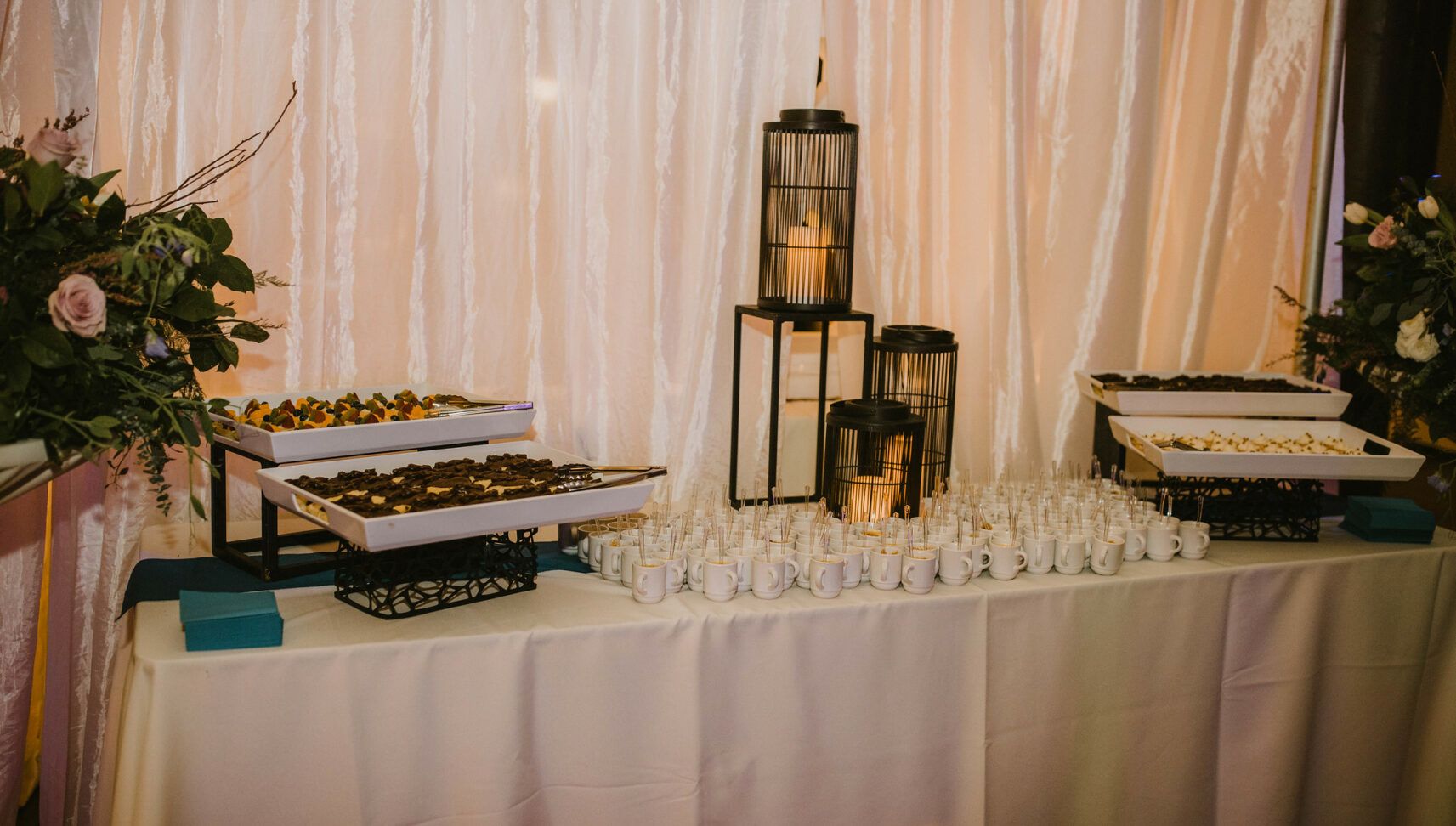 dessert table at wedding