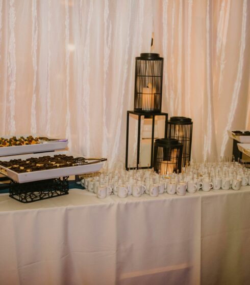 dessert table at wedding