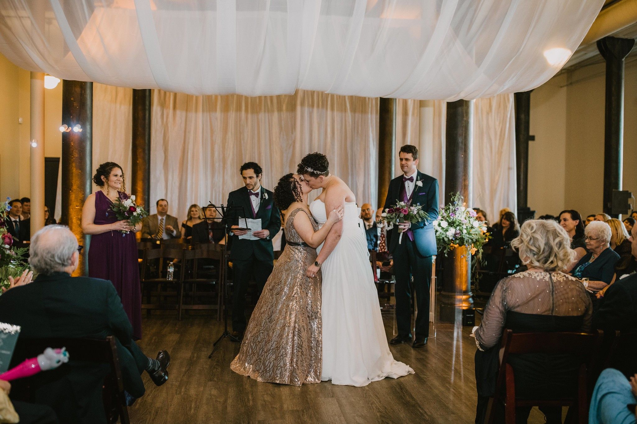 first kiss wedding ceremony