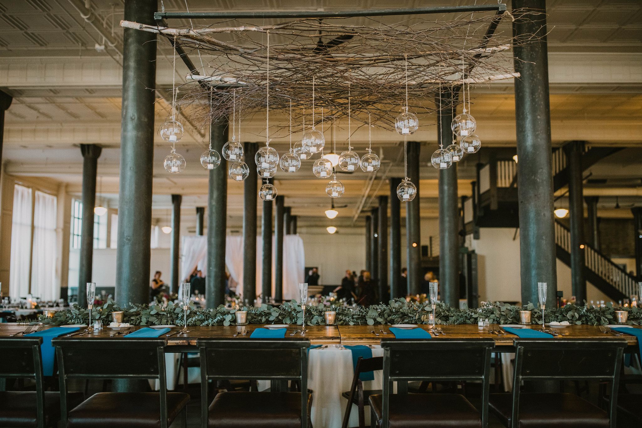 wedding reception setup
