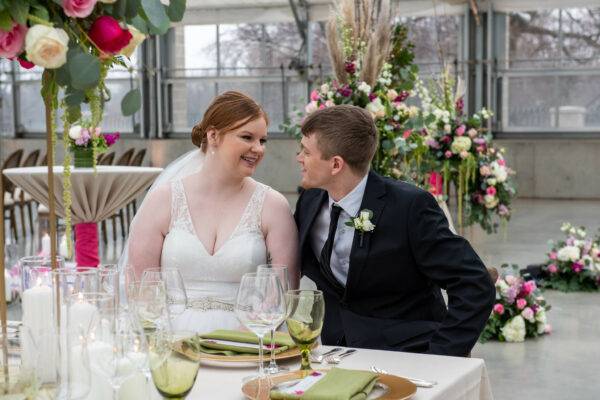 Wedding at Greenhouse No. 7 Featuring Bridal Couple