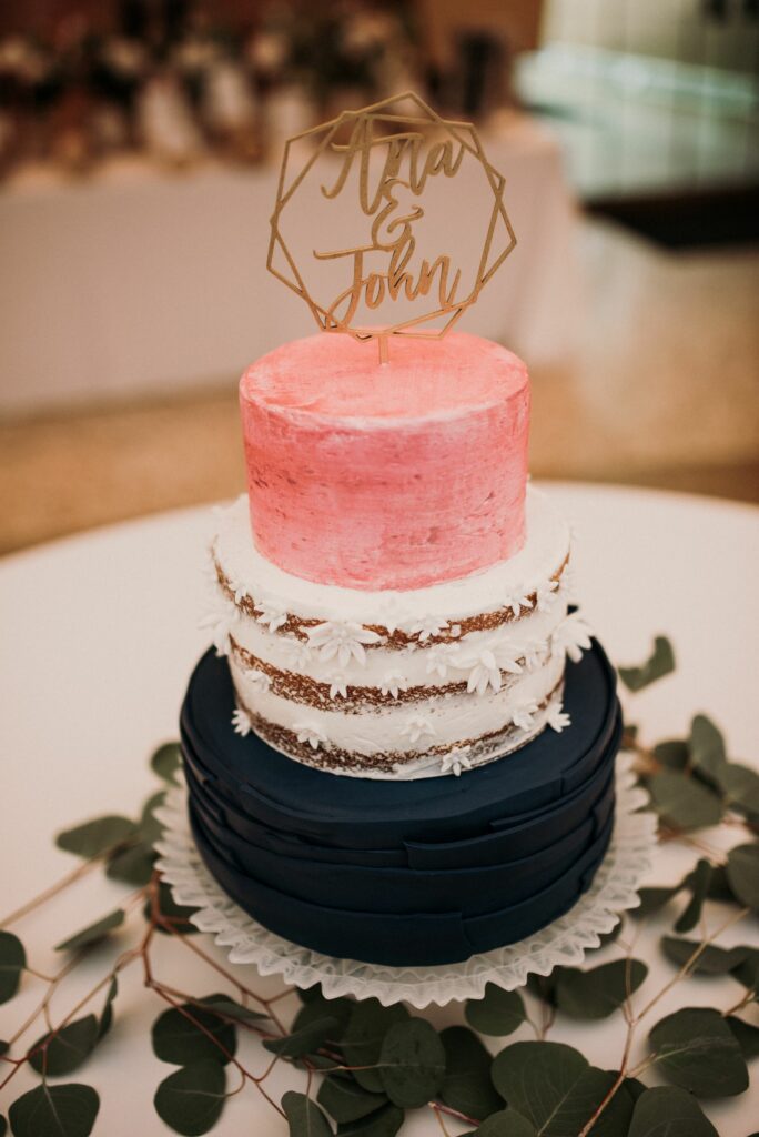 multi-tiered wedding cake