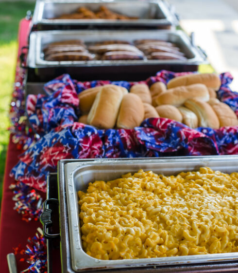 patriotic macaroni and cheese