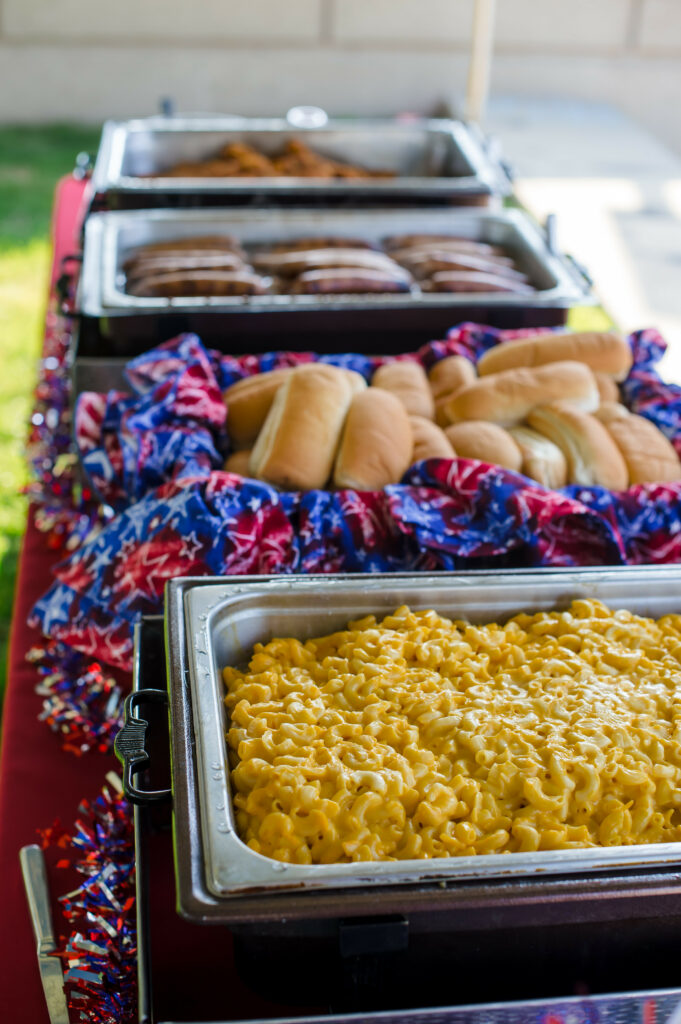 patriotic macaroni and cheese