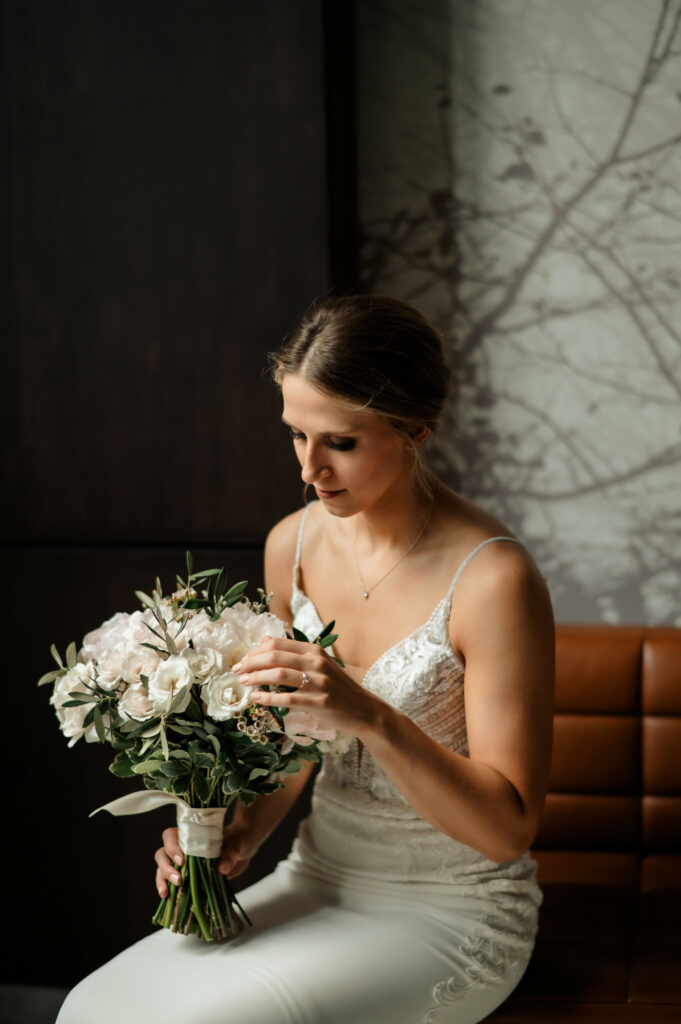 getting ready for wedding